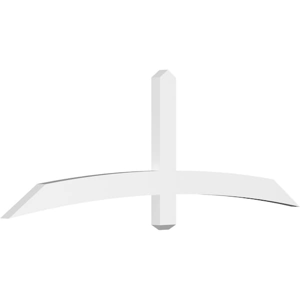 Ekena Millwork Bellingham Architectural Grade PVC Gable Bracket, 72"W x 24"H x 2"D x 4"F, 8/12 Pitch GBP072X24X0204BEL00 - main